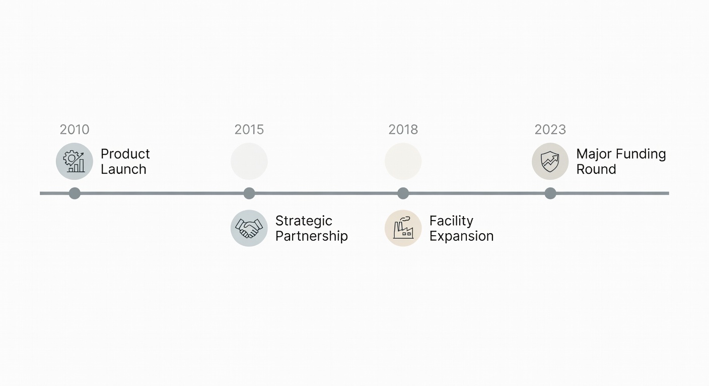 Company Milestones and Organizational Structure
